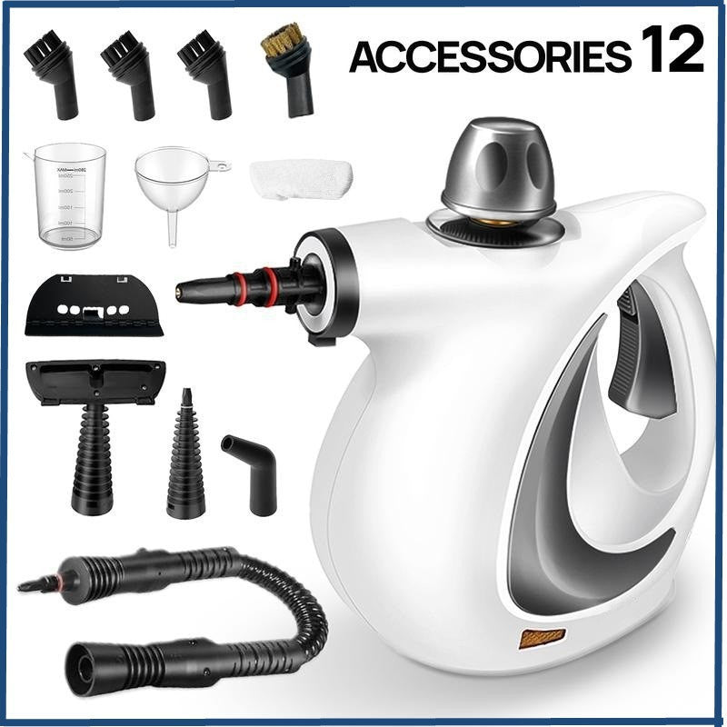 Handheld Steam Cleaner with 12-Piece Accessory Kit