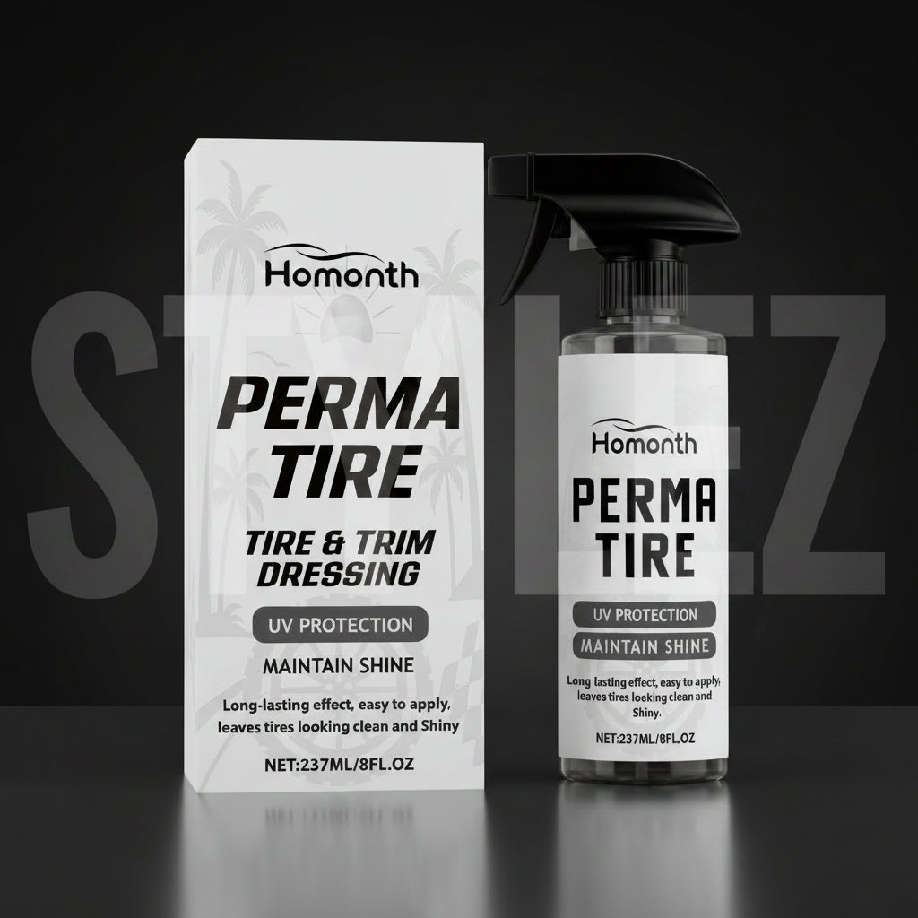 Homonth Tire Shine Spray Black Bright Car Wheel Care